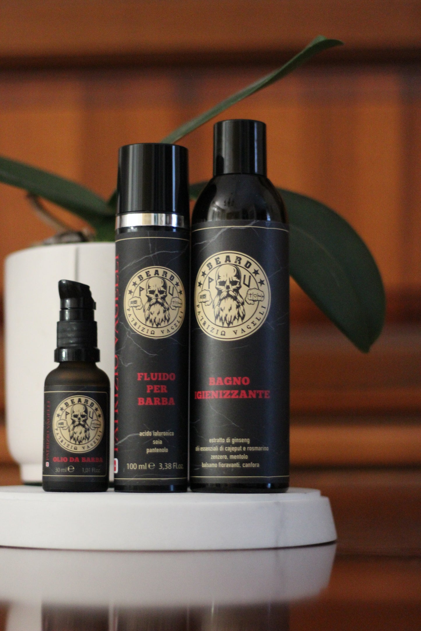 shampoo, fluido e olio 30 ml